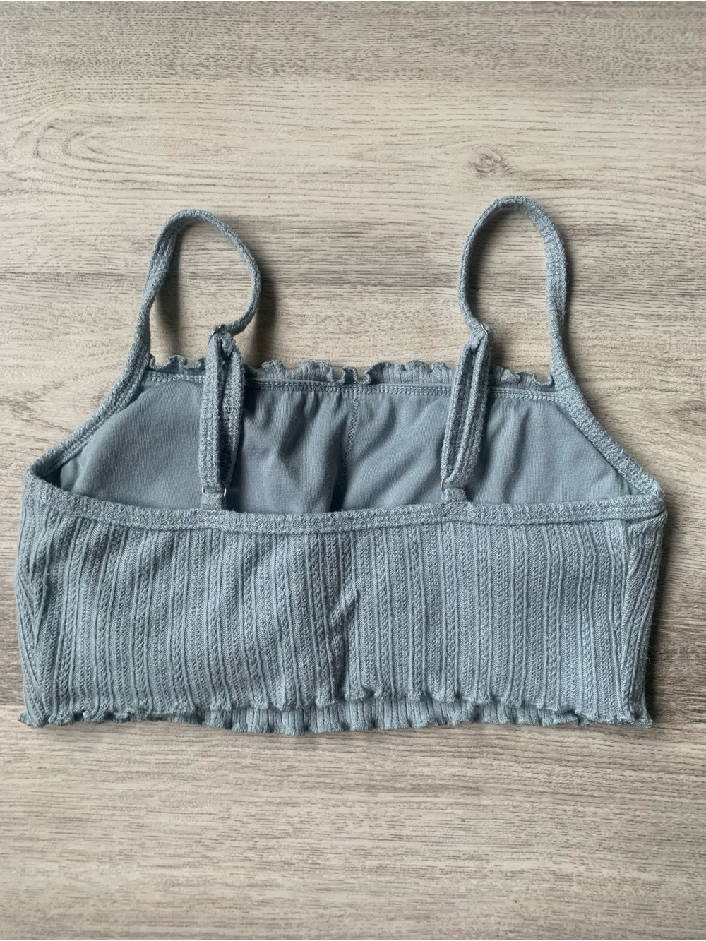 Gilly Hicks cropped Bralette/top sage green size small - Picture 3 of 6